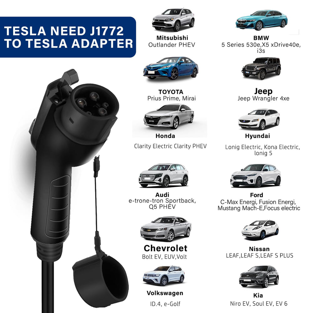 AplysiaTech SAE J1772 plug detail showing secure connection benefit for EV charging