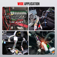 APOWFIX tool engaged in automotive connector to safely extract a pin