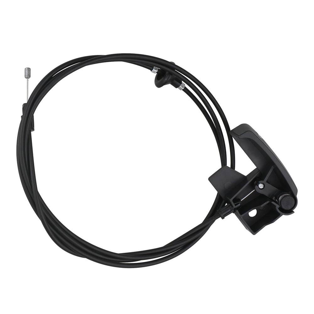 APPERFiT cable routed under hood to latch showing correct alignment benefit
