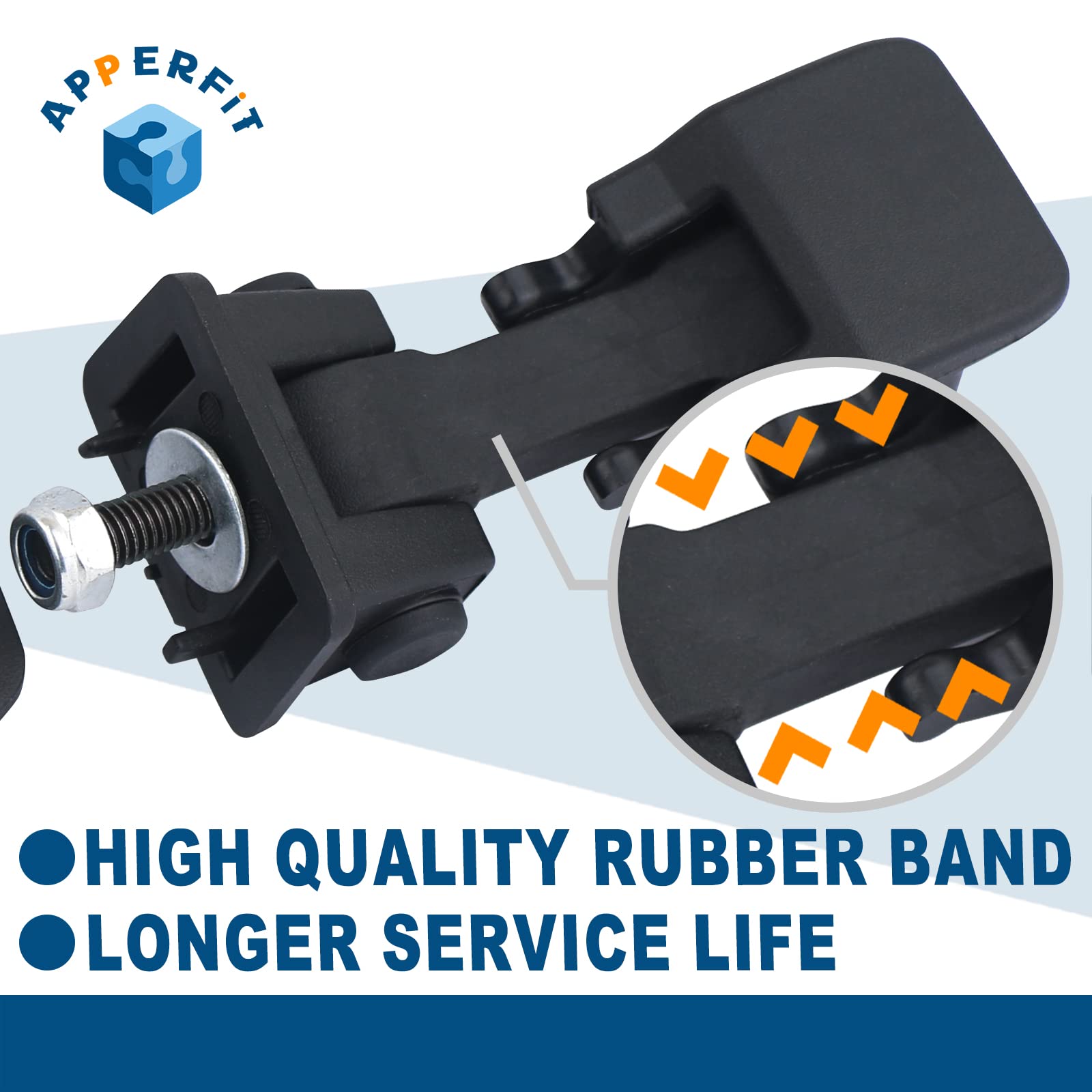 APPERFiT catch bracket detail mounted demonstrating precise fitment