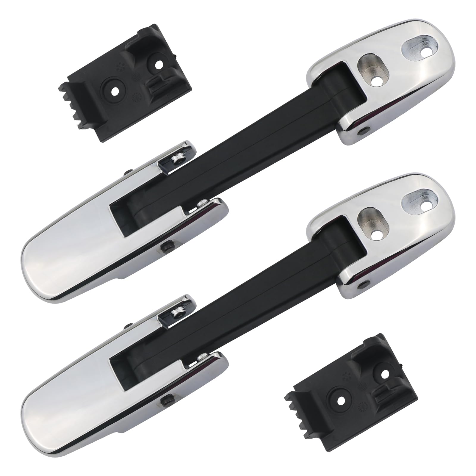 APPERFiT chrome hood latch front assembly showing fit and secure closure