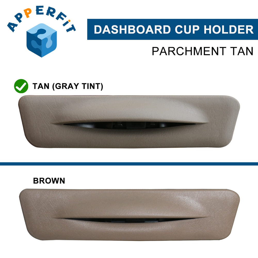 APPERFiT close-up of ashtray detail in tan offering clean storage benefit