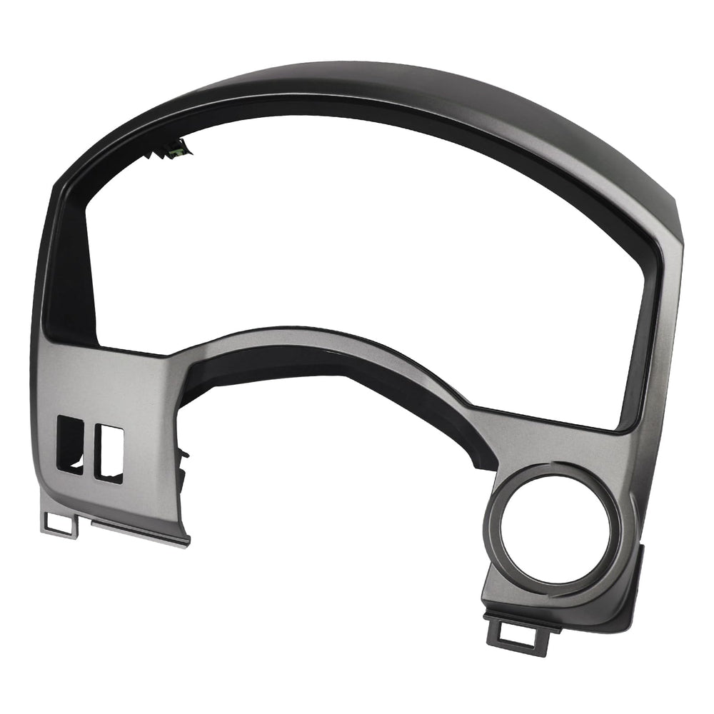 APPERFiT front view of silver-gray dash bezel showing exact OEM fit and improved appearance