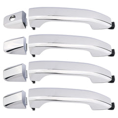 APPERFiT front door handle set showing chrome finish and full kit — improves curb appeal