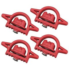 APPERFiT front view of four red cleats showing fit and finish for easy replacement