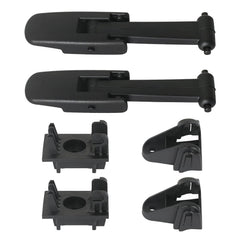 APPERFiT front view of 2-pack hood latch kit showing all included parts and benefits