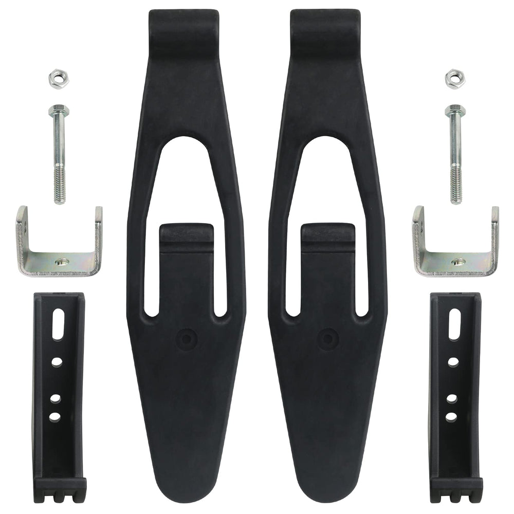 APPERFiT front-packaging showing two hood latch strap kits and components for quick identification and fit