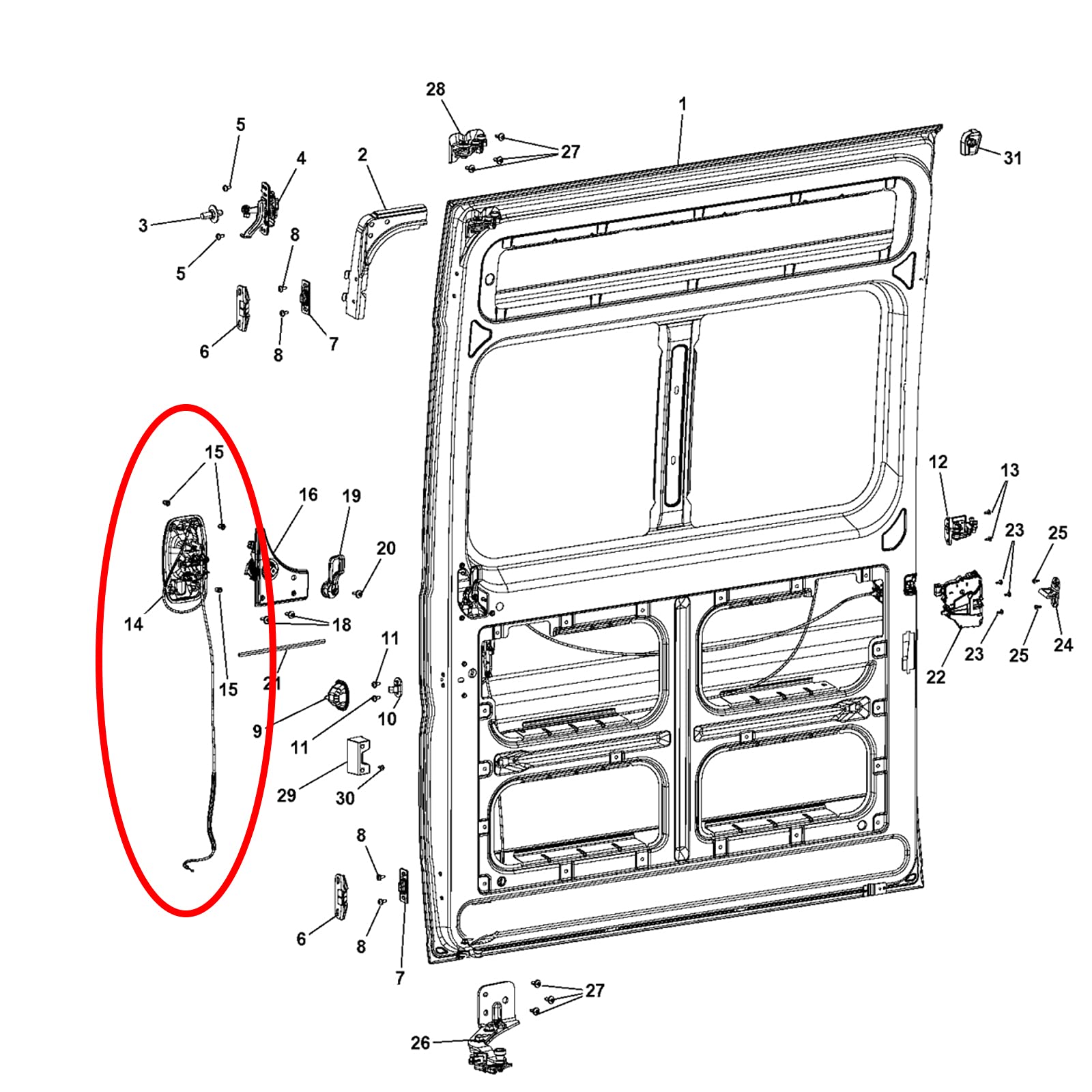 APPERFiT handle next to ruler showing correct dimensions for accurate ProMaster replacement