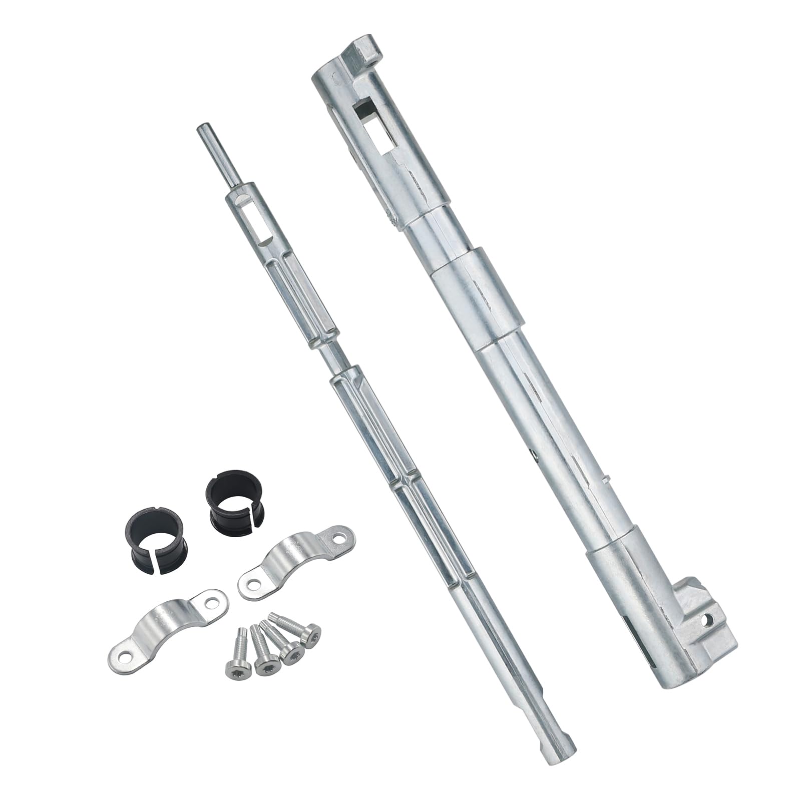 APPERFiT shift tube front view showing complete kit and clear OEM-fit benefits