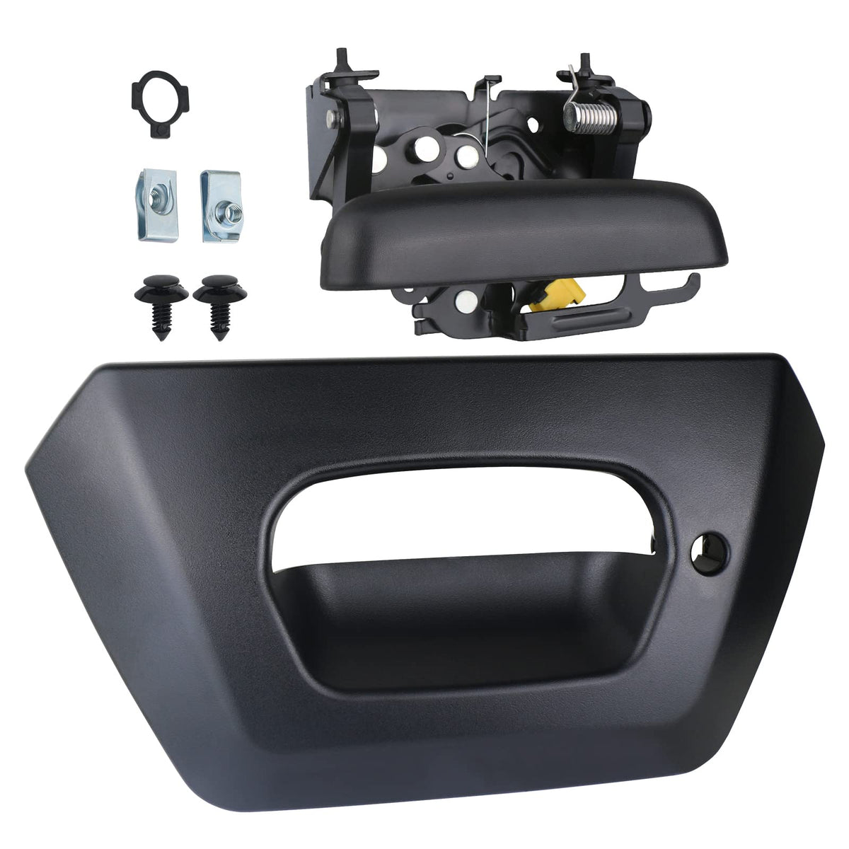 APPERFiT front view of tailgate handle and bezel showing fit and correct mounting