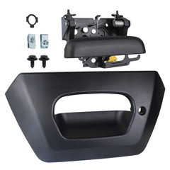 APPERFiT front view of tailgate handle and bezel showing fit and correct mounting