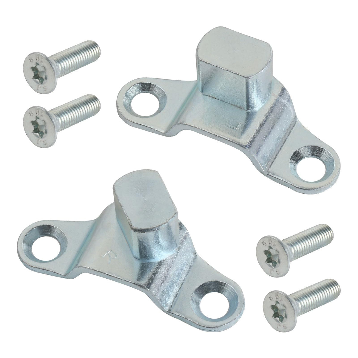APPERFiT front view of both tailgate hinges showing exact OEM fit