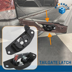 APPERFiT latch with cable bolts laid out for complete repair convenience