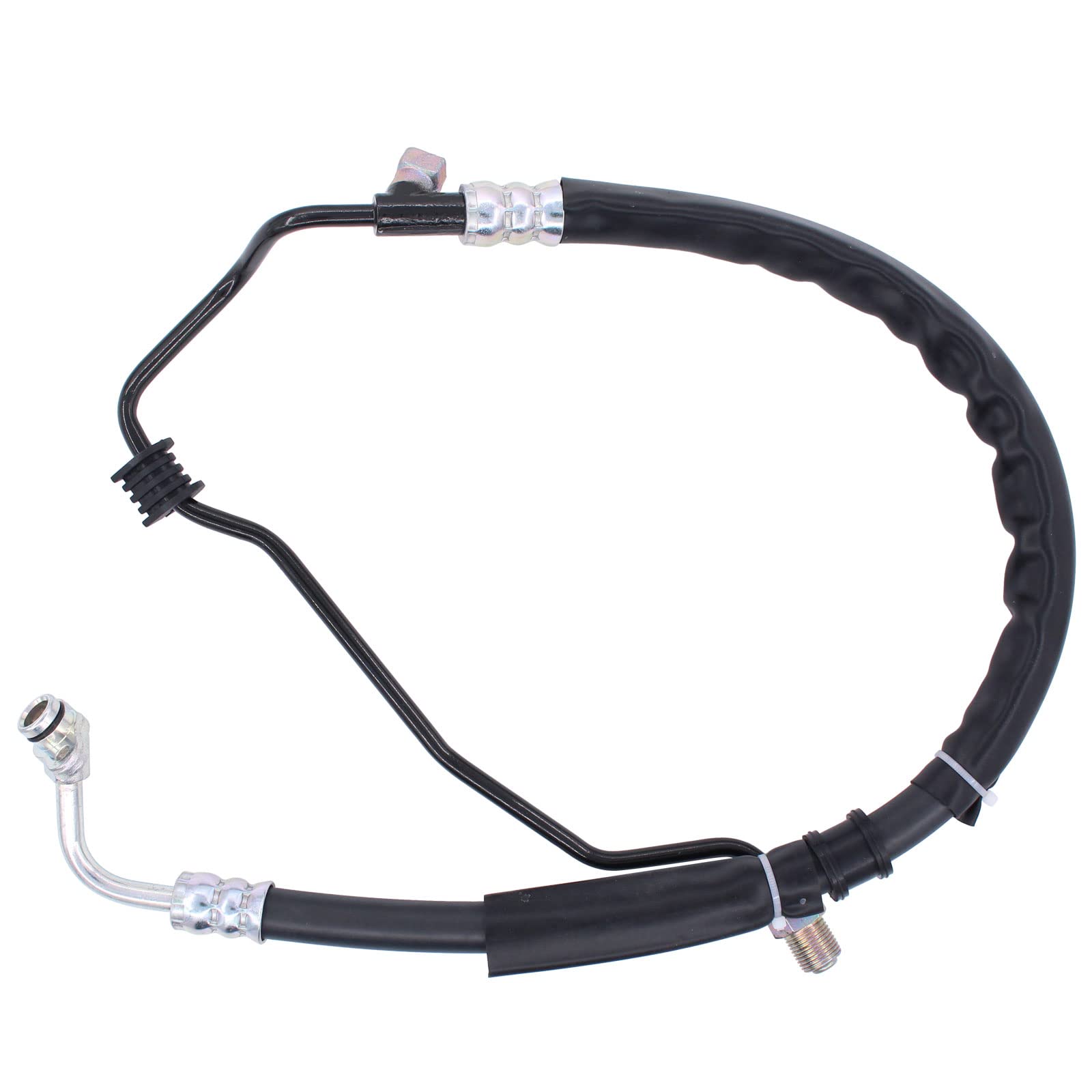 ApplianPar hose installed underhood on Honda Civic demonstrating correct routing and restored steering function