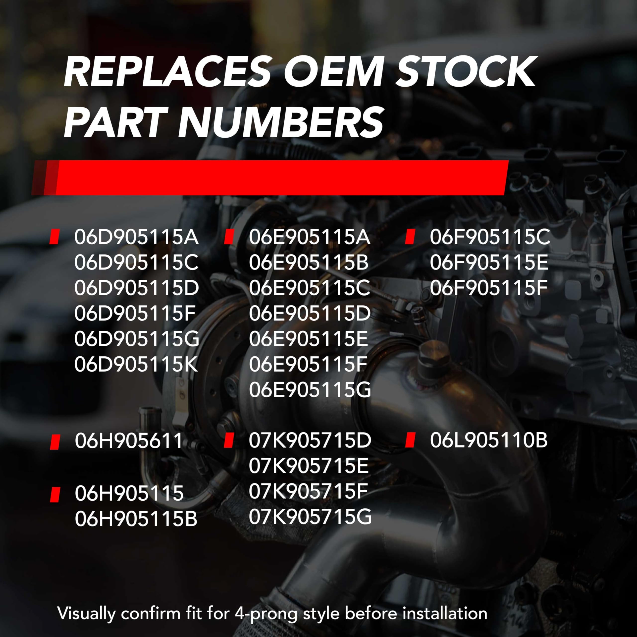 APR coil installed in engine bay demonstrating direct plug-and-play convenience