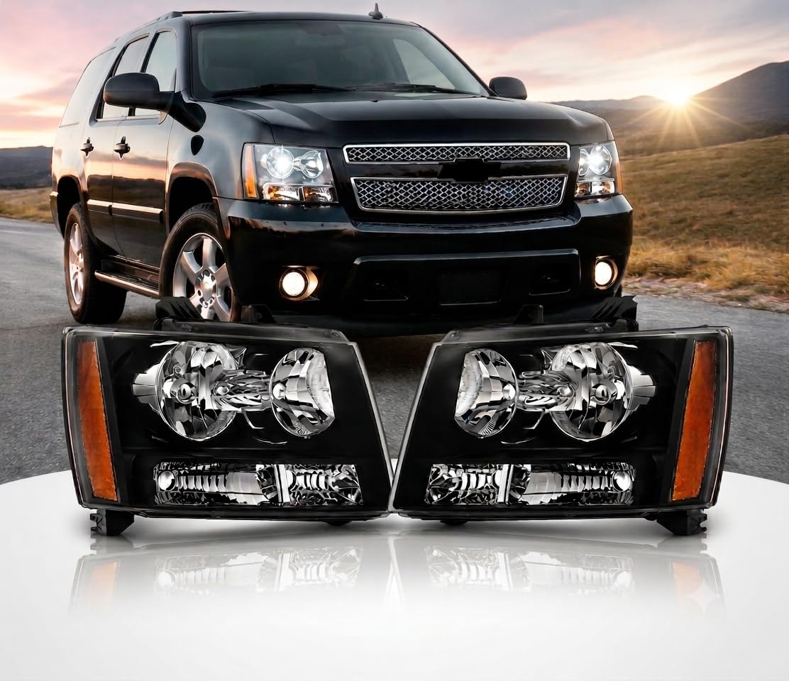 APSVE front view assembled pair showing full replacement headlights and improved appearance