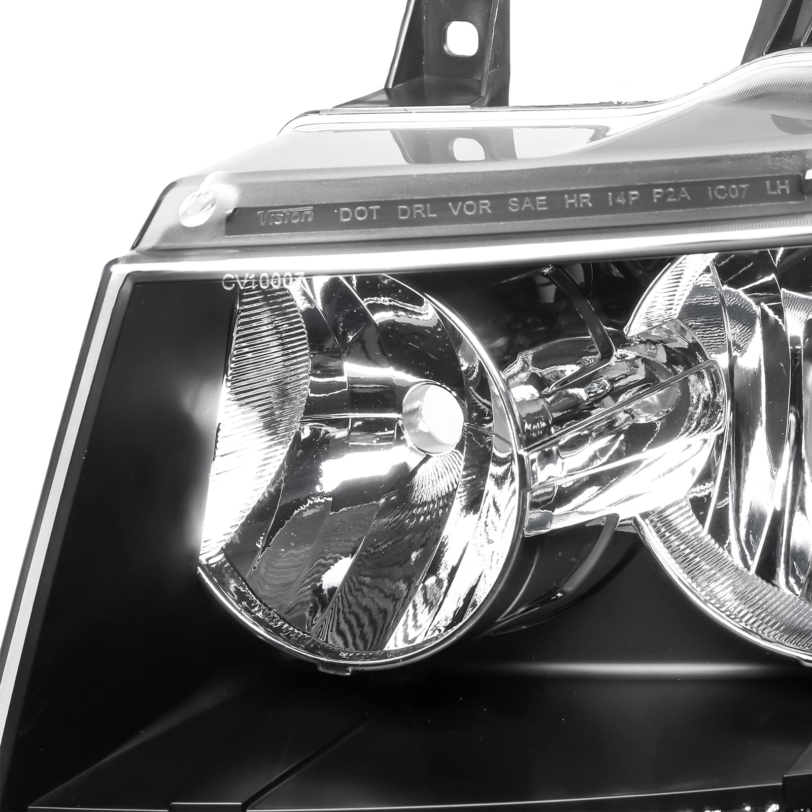 APSVE headlights mounted on Chevy Tahoe showing improved visibility benefit