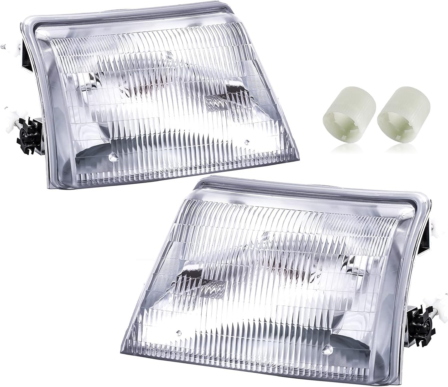 APSVE front view of replacement headlights showing precise fit and OE styling benefits