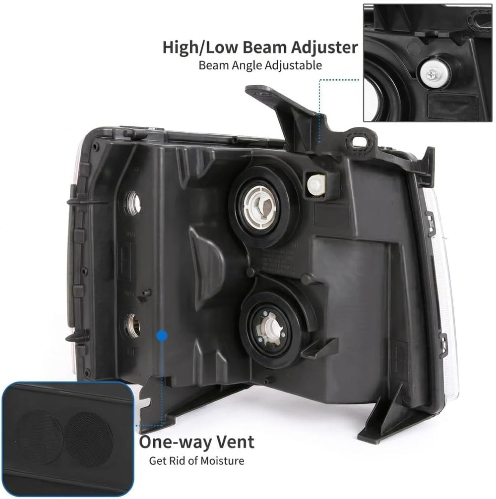 APSVE headlight held in hand to show scale and exact fitment