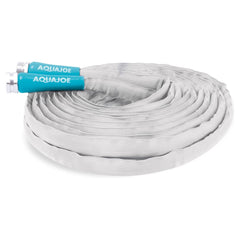 Aqua Joe front view of 50ft hose showing compact, lightweight design benefit