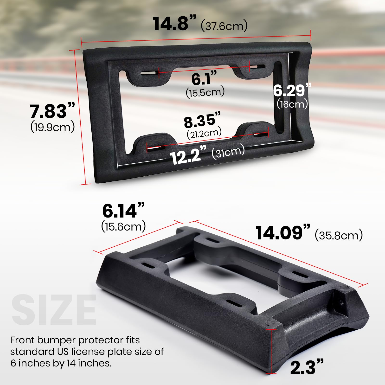 AR-PRO close-up of 2.3 inch EVA cushion showing impact absorption
