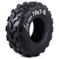 AR-PRO front profile 19x7-8 tire showing robust tread for improved traction