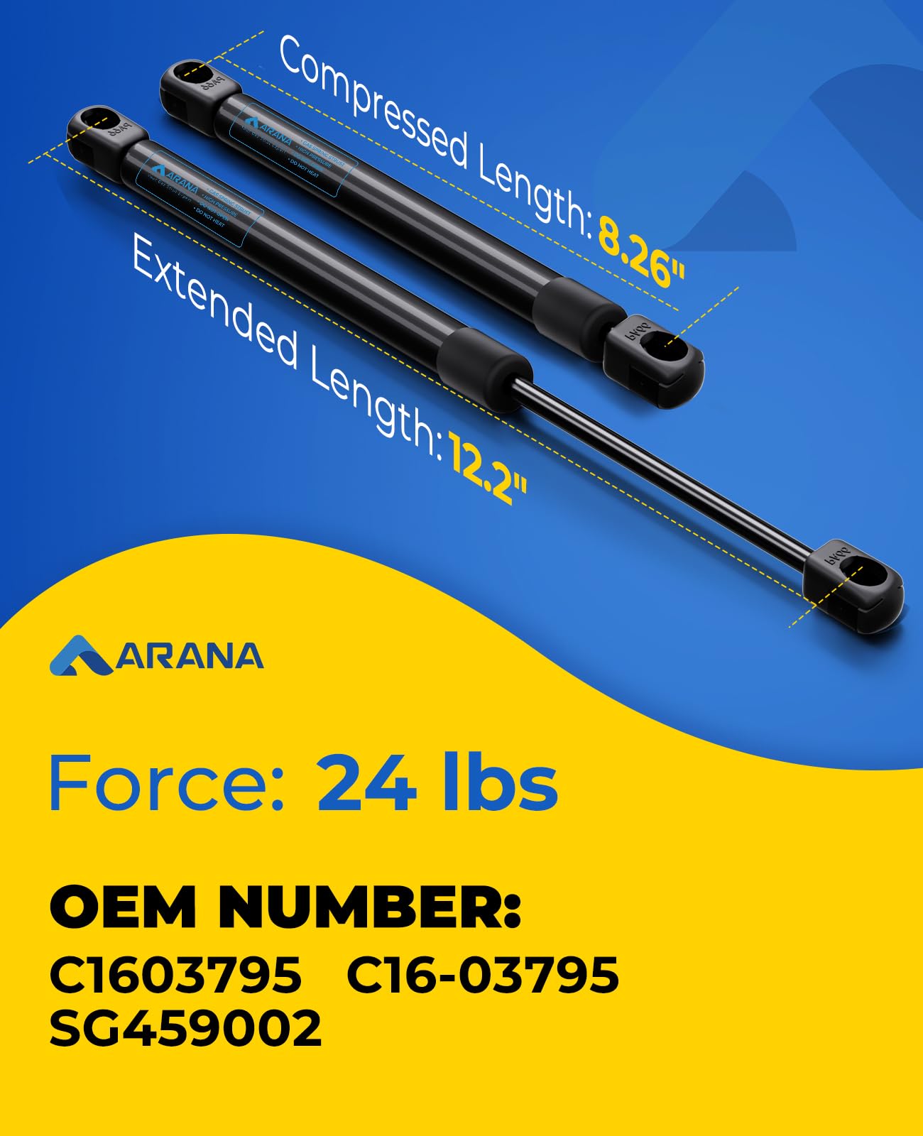 ARANA close-up of piston rod showing durable finish and smooth action