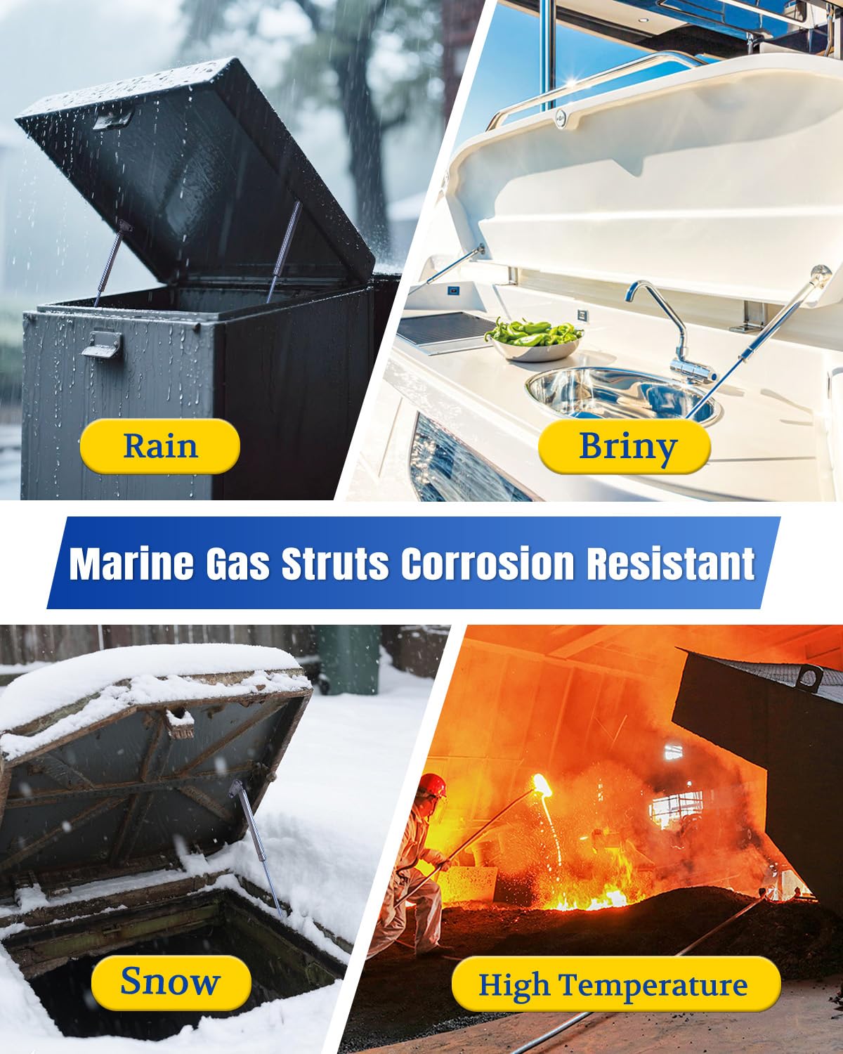 ARANA flat bracket close-up showing mounting holes and corrosion-resistant finish