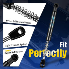 ARANA gas strut next to ruler showing 7.5 inch length for accurate sizing benefit