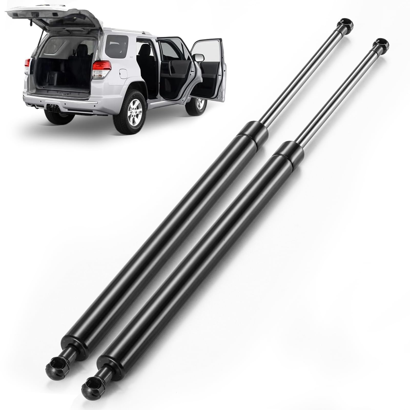 ARANA struts front view showing full pair and direct-fit advantage