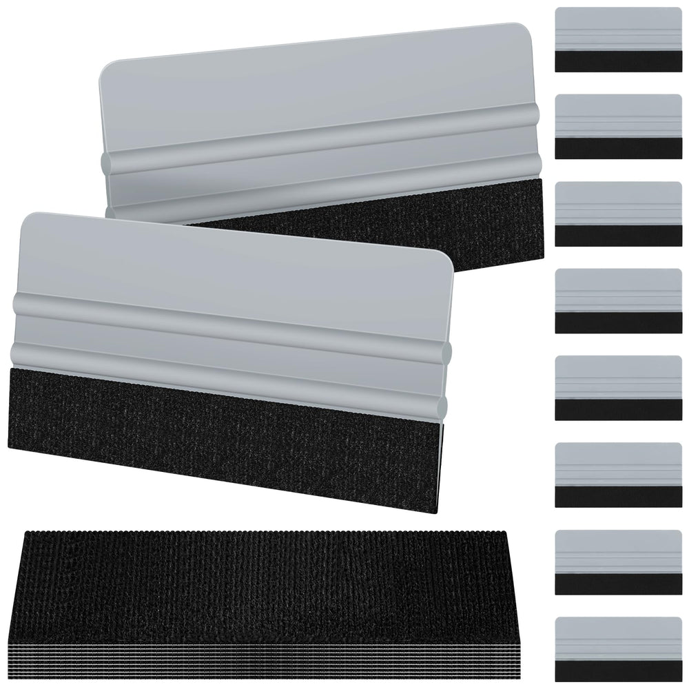 Arayker front view of 10-pack squeegees showing organized set and quick access benefit