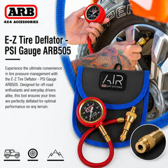 ARB close-up of brass deflator components highlighting corrosion resistance