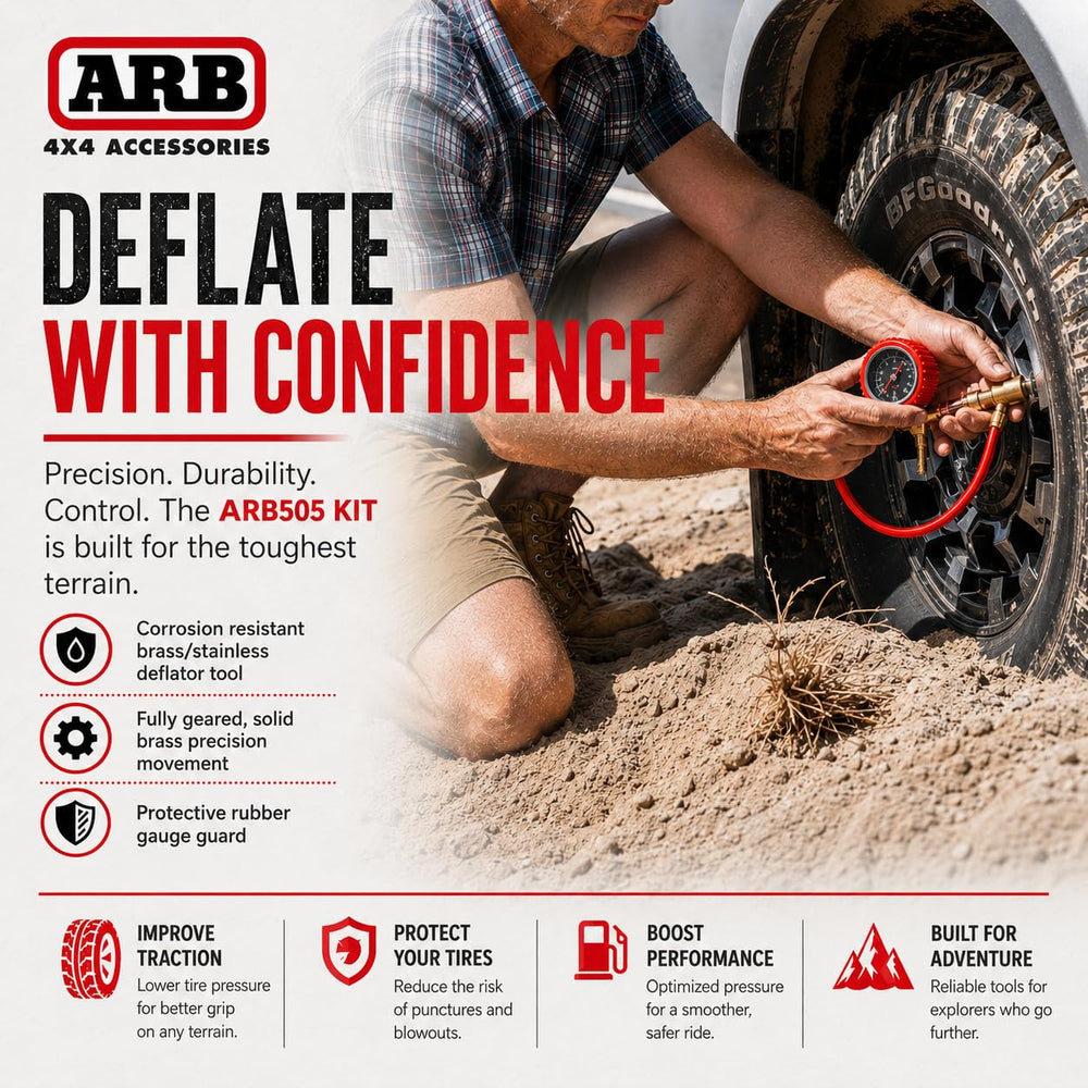 ARB kit beside common recovery gear showing compact size and portability