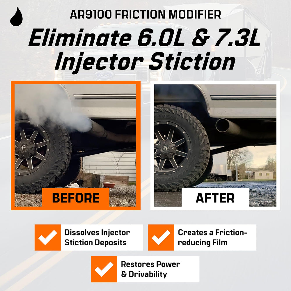 Archoil AR9100 pouring into engine oil fill demonstrating easy application and dosing