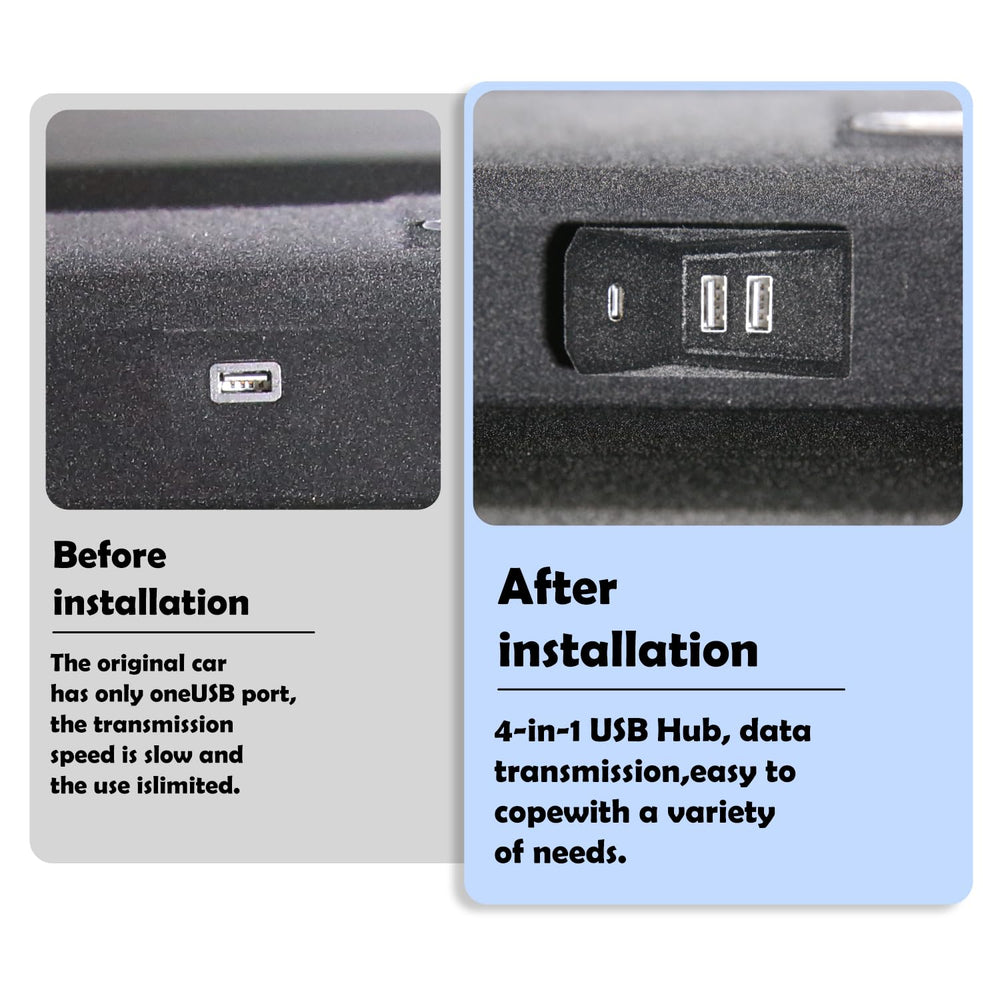 Arcoche close-up of one USB 3.0 and three USB 2.0 ports for fast data and accessories