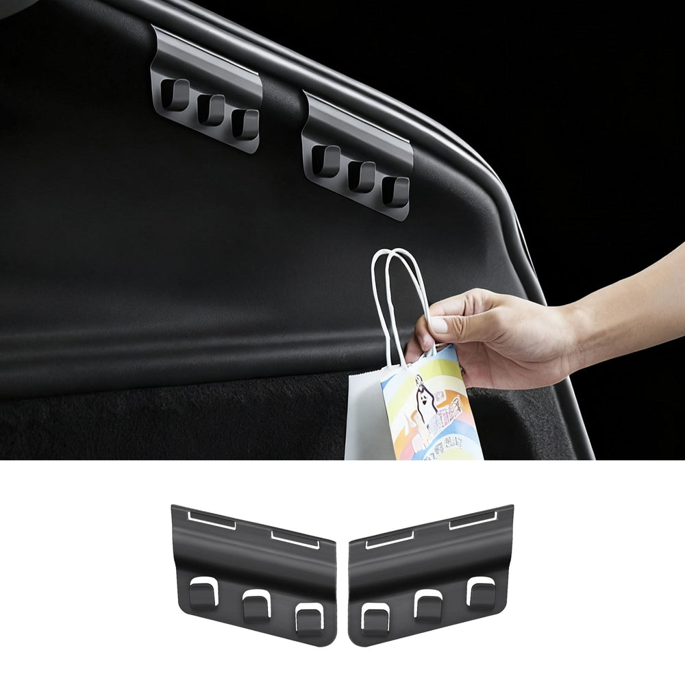 Arcoche front view showing trunk hook pair and clean packaging with OEM fit benefit