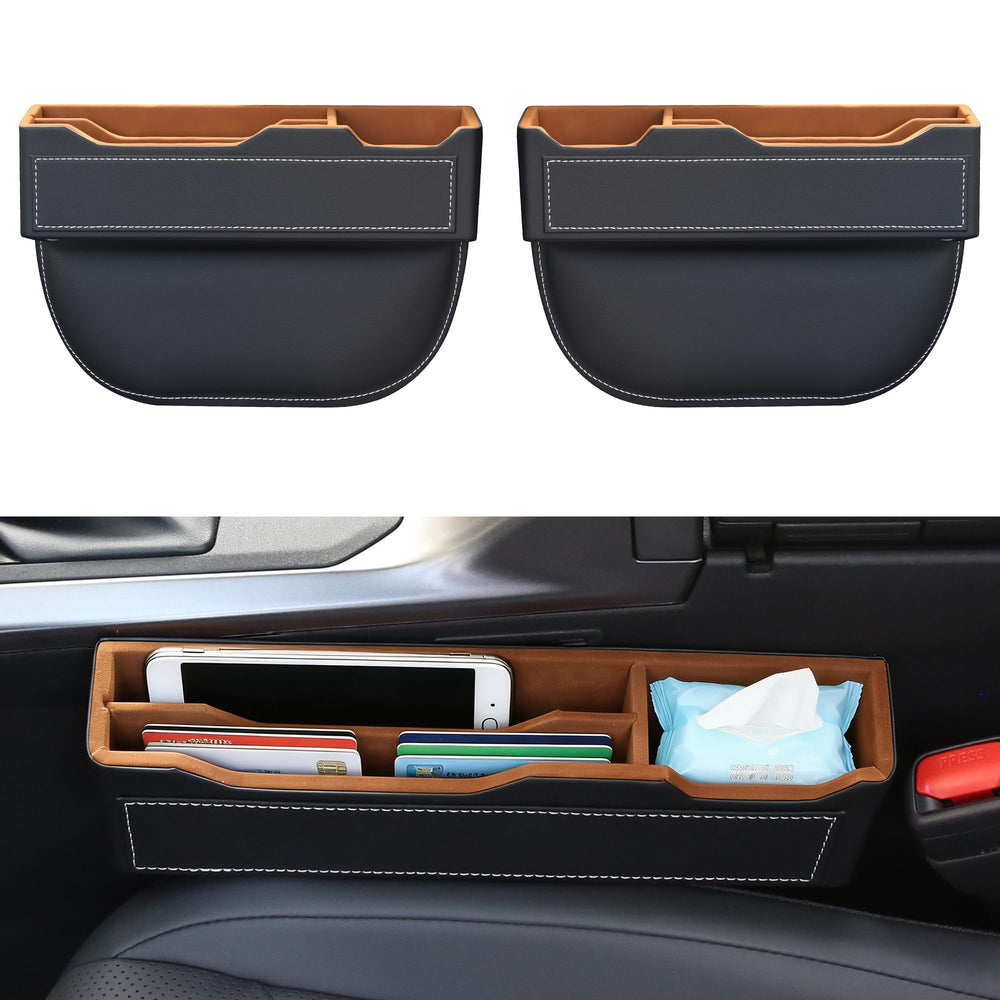 Arcoche front view of both gap fillers showing premium leather finish and benefit of style