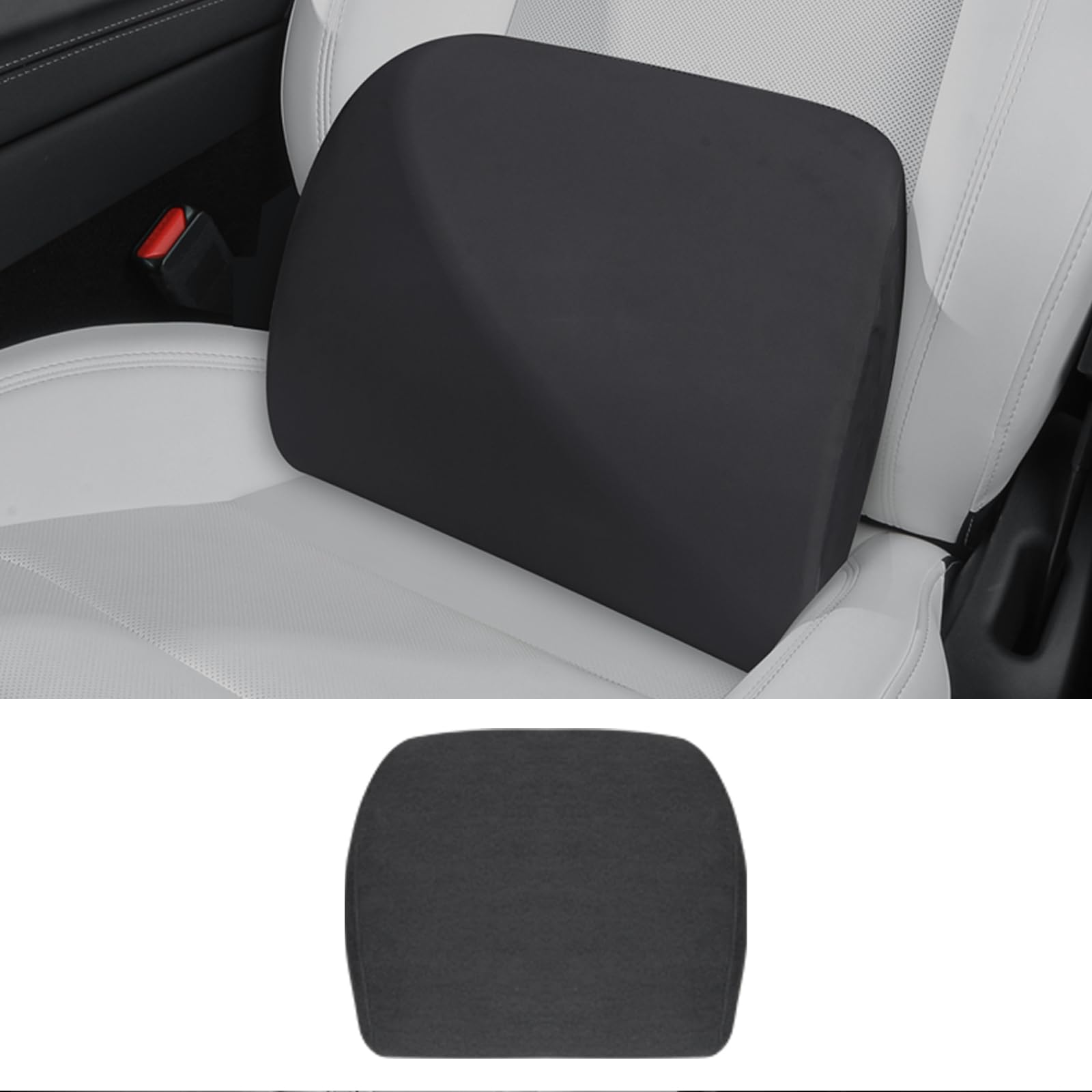 Arcoche front view on Tesla seat showing clean fit and car-style finish