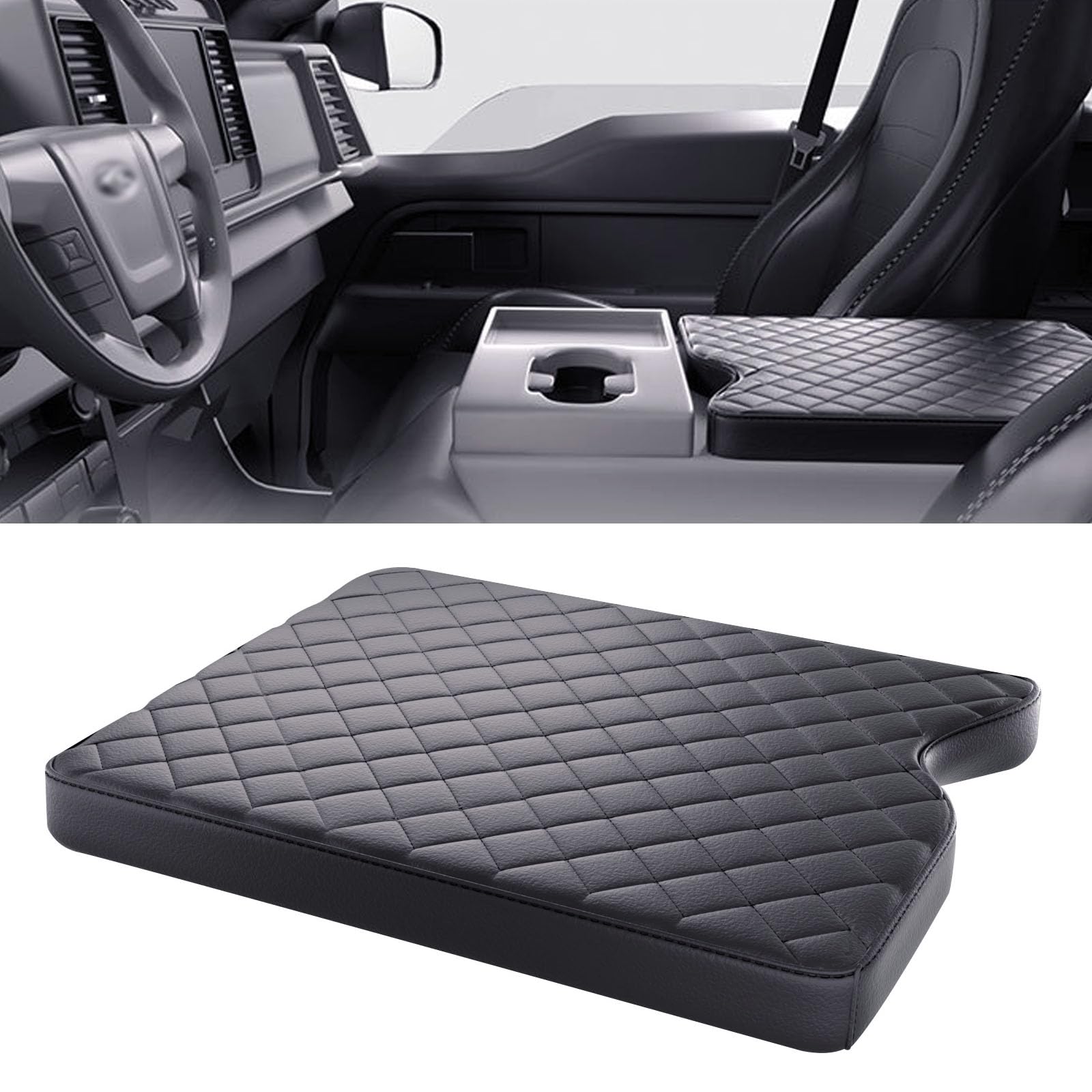 Areeyils front view center console cover showing full fit and protection