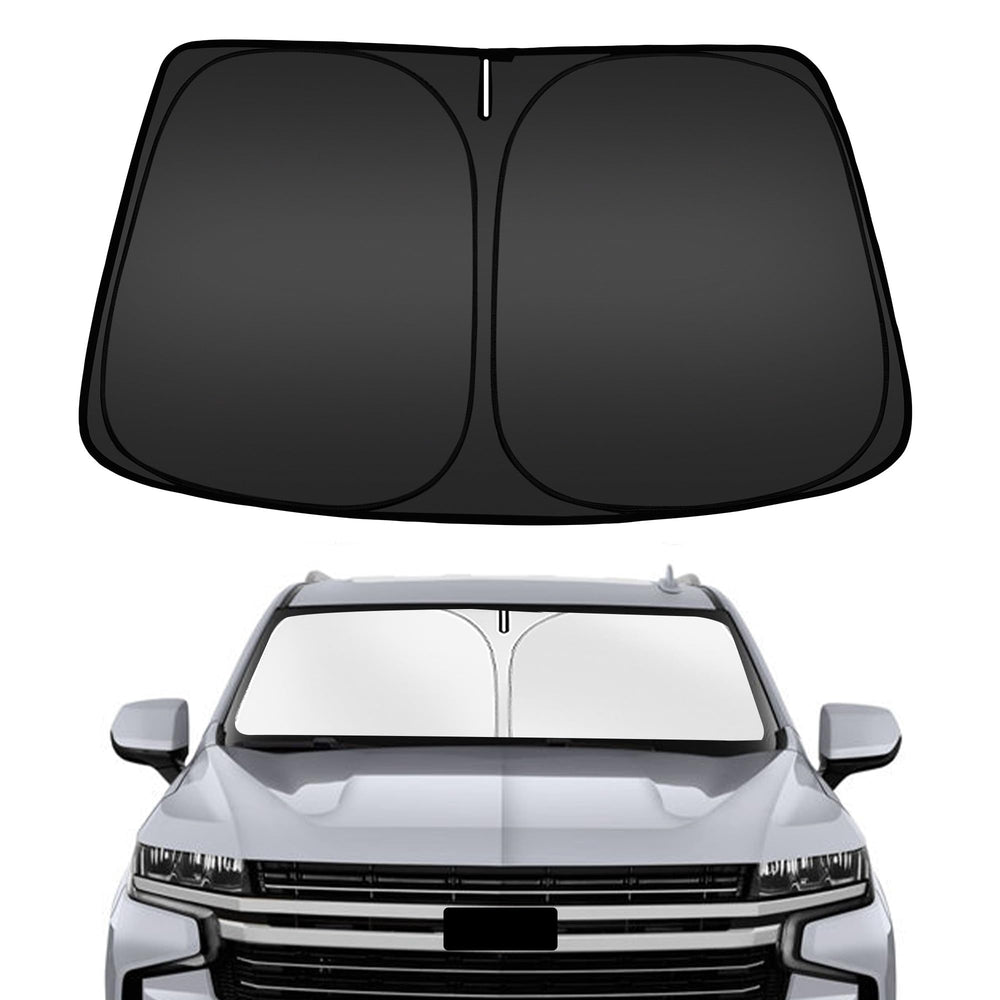 ARISMOTOR front coverage on Chevy Tahoe windshield showing full protection benefits