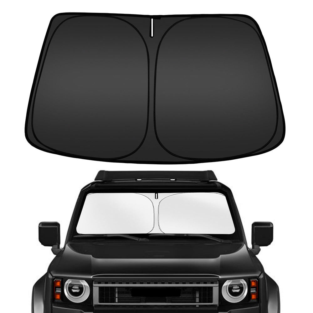 ARISMOTOR front packaging shown on a Land Cruiser windshield, quick recognition benefit