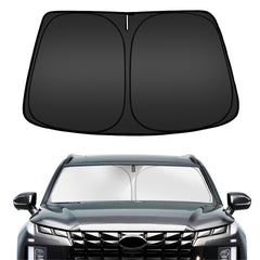 ARISMOTOR front view showing full windshield coverage and precise fit for Palisade