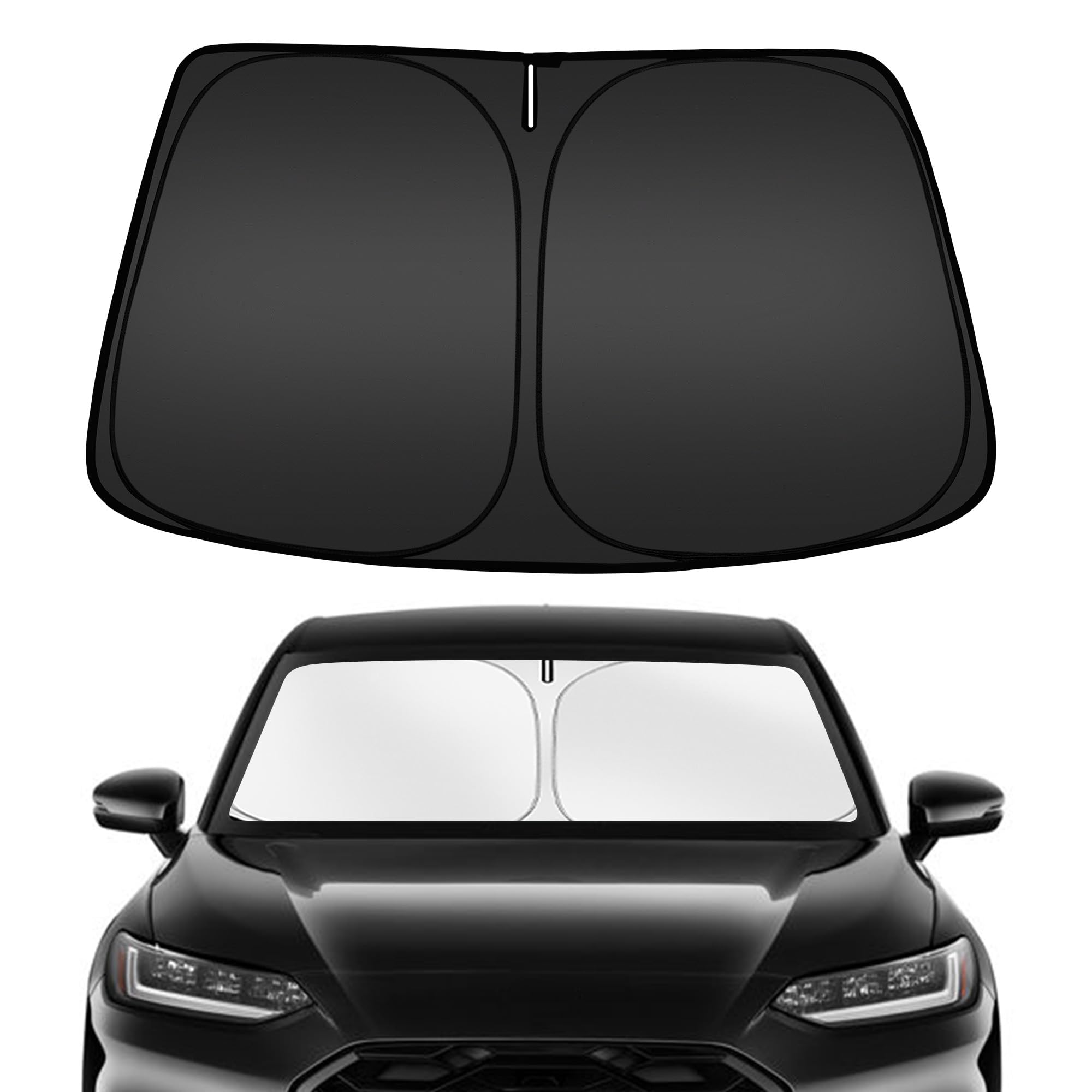 ARISMOTOR front view installed on HRV windshield shows full coverage benefit