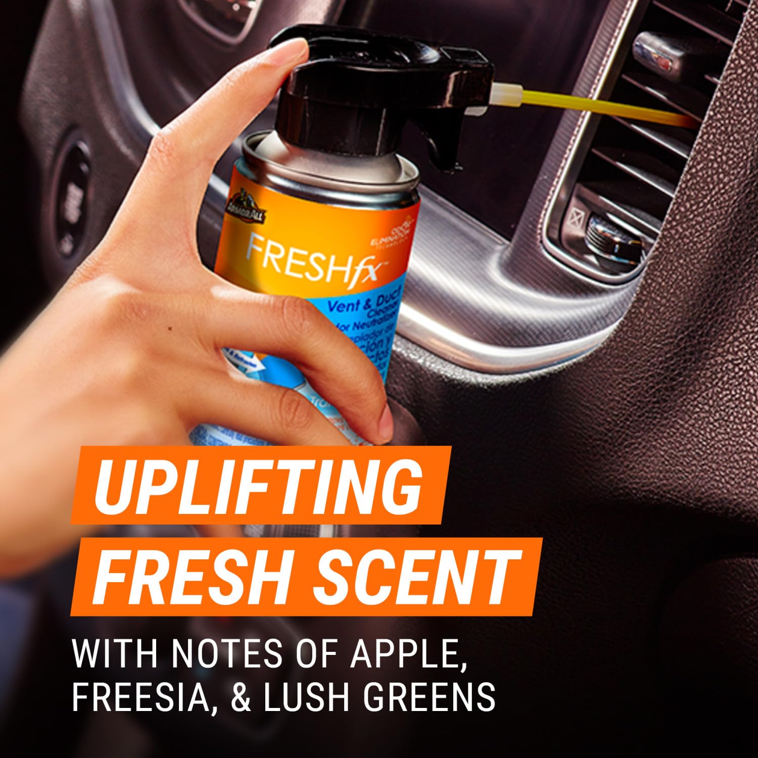 Clean dashboard vents after Armor All treatment improving airflow