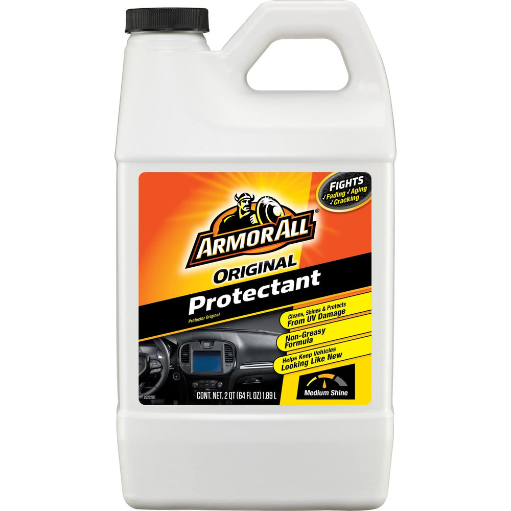 Armor All front label on 64 oz refill bottle showing product name and size benefit