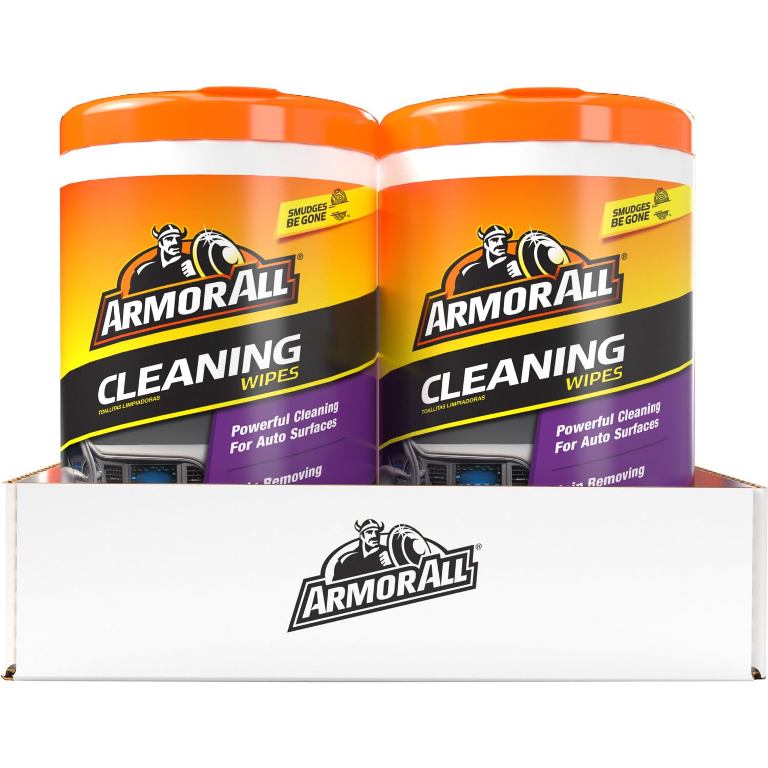 Armor All product label close-up listing uses and safe surface guidance