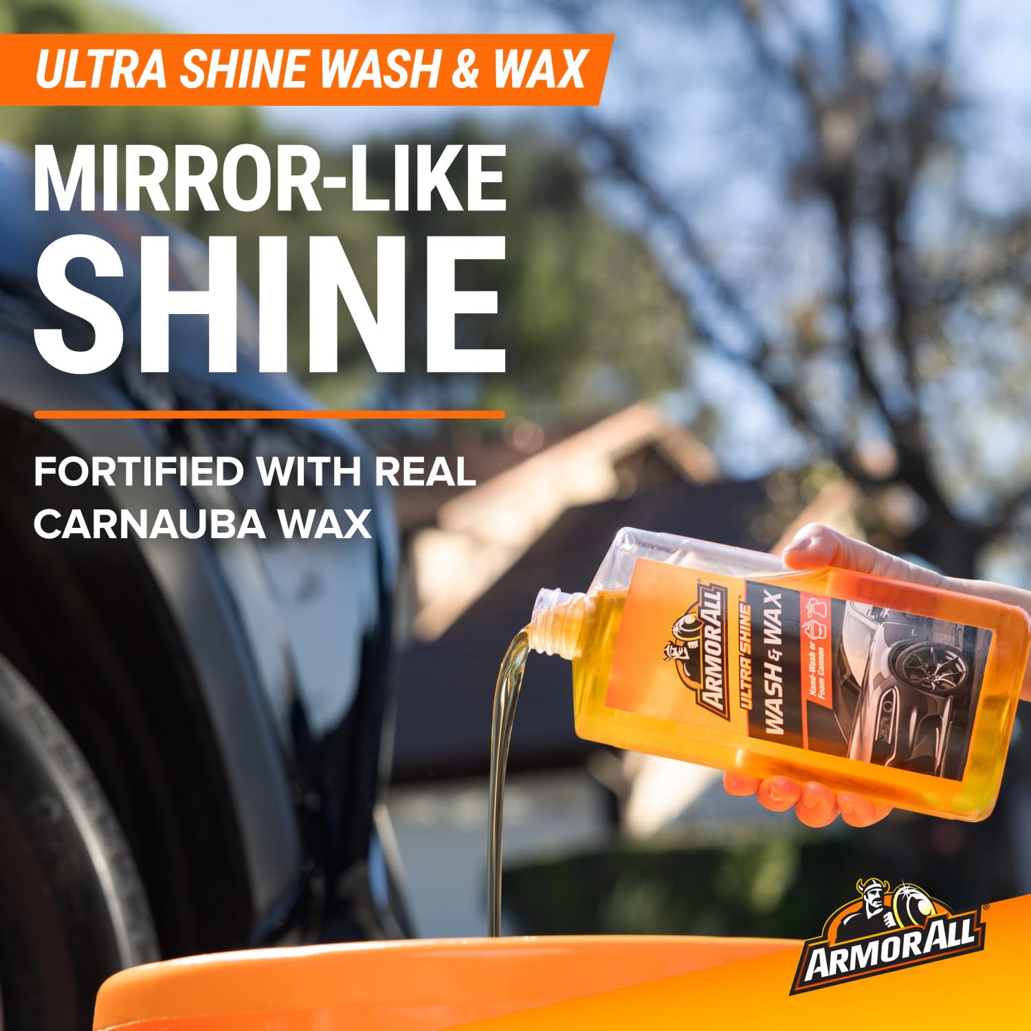 Armor All Multipurpose Cleaner with Protectant bottles protecting dash and trim