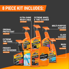 Armor All Ultra Shine Wash and Wax bottle with glossy finish for paint