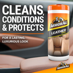 Armor All closeup of wipe texture demonstrating effective cleaning