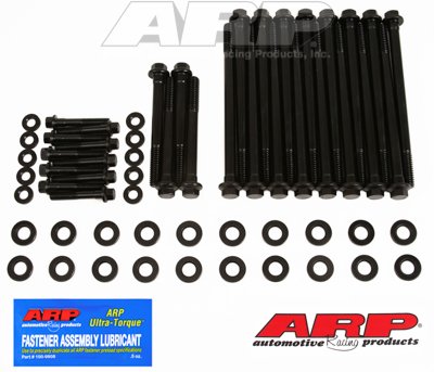 ARP head bolt kit front package showing bolts and hardware for reliable clamping